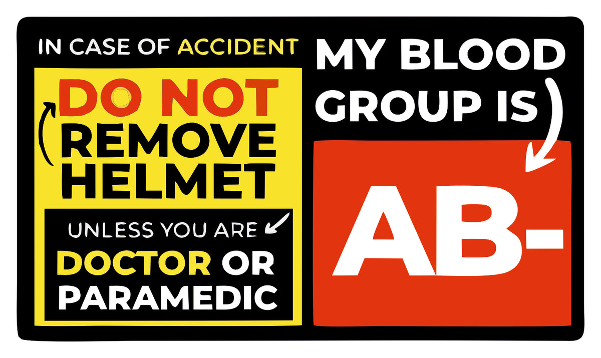 AB NEGETIVE STICKER