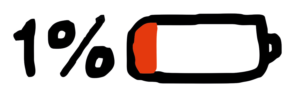 battery low sticker